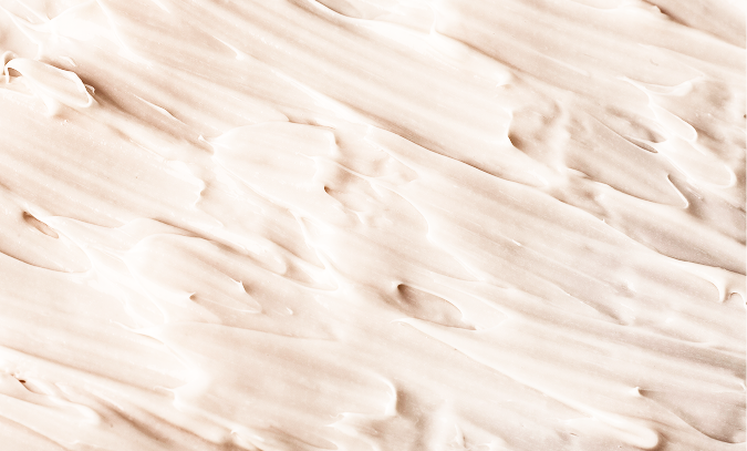 Cosmetic cream texture